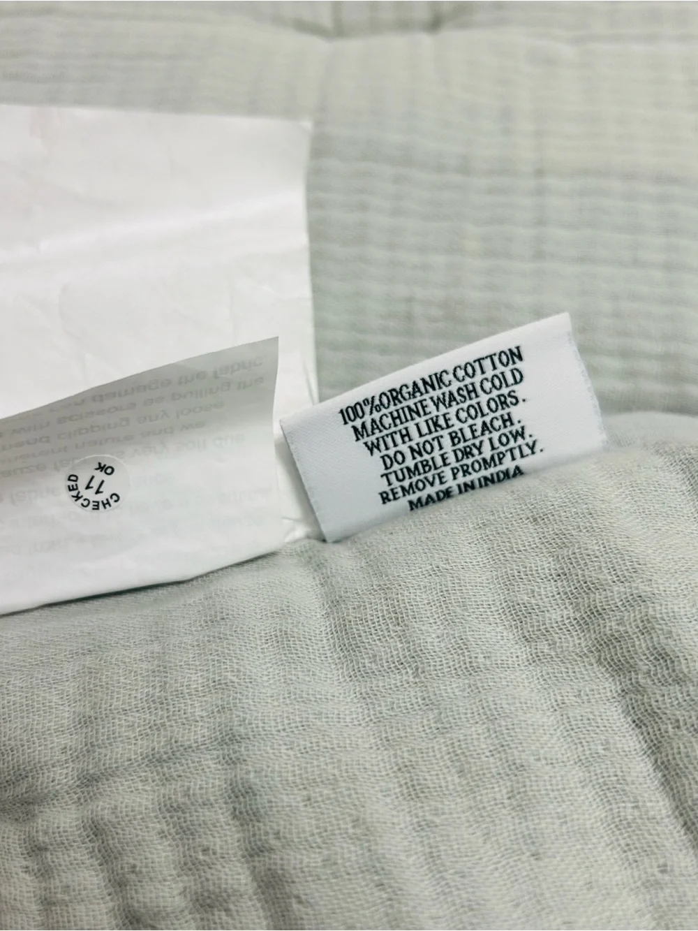 NWOT QUINCE Organic Airy Gauze Duvet Cover Set King/Cal King Light Grey 8691